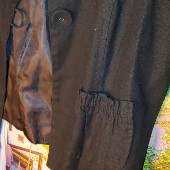 Forever 21 - Black Button Up Short Sleeveless Jacket/Vest - Picture 5 of 5